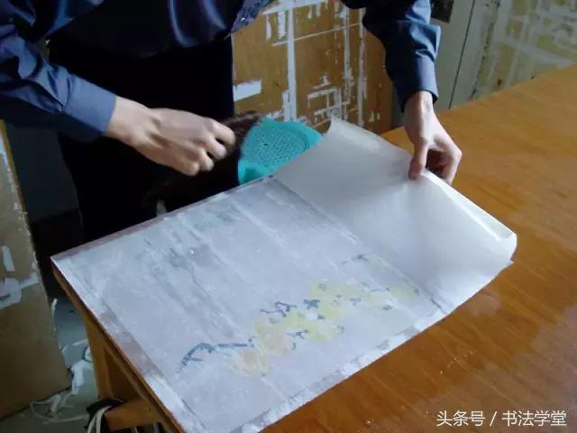 字画装裱全过程教程,书画手工浆糊装裱全过程