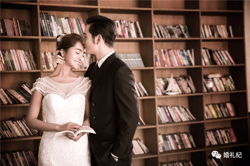 林依晨婚纱照独特美艳,林依晨甜蜜瞬间