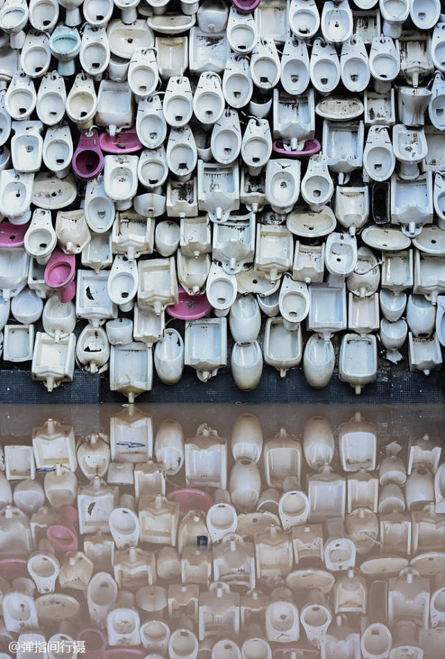 佛山石湾公园马桶瀑布,最奇葩的景点马桶瀑布