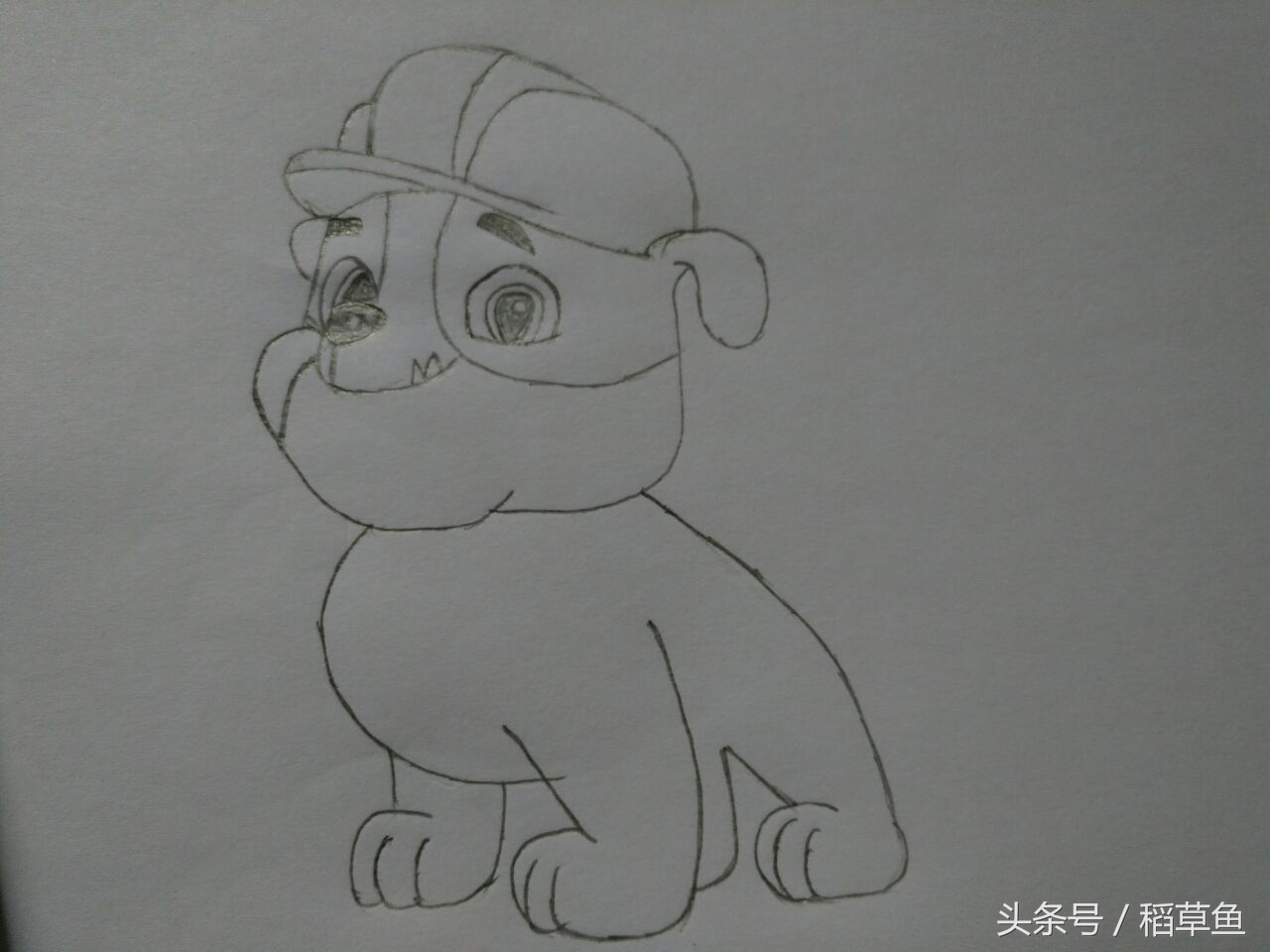 画汪汪队简笔画教程,简笔汪汪队的画法