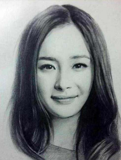 100幅明星素描,20张逼真明星素描全身