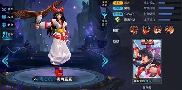 王者荣耀四个snk英雄强度排行,王者荣耀第四位snk英雄