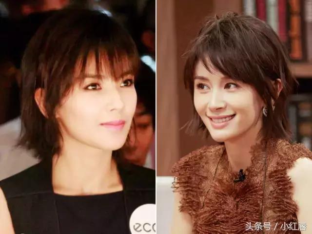 夏季周冬雨同款发型,女明星周冬雨短发发型