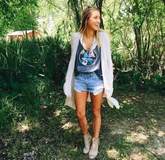 牛仔裤短裤错误穿搭,适合自己穿的牛仔短裤