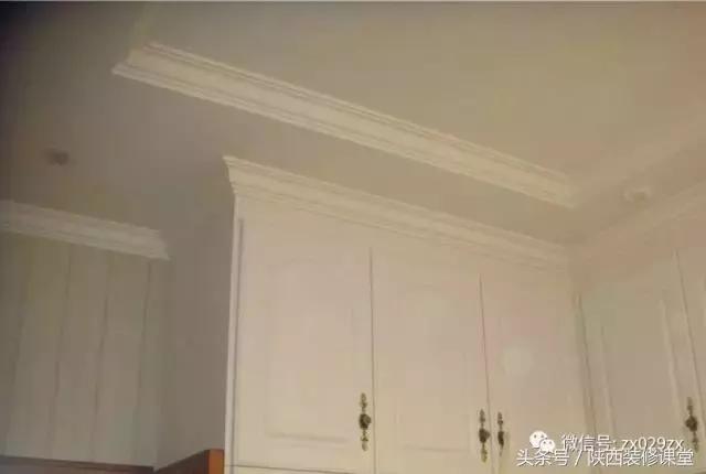 衣柜顶和石膏线如何衔接才美观,衣柜做到顶了不加石膏线效果图