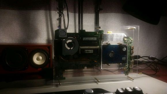 diy木制笔记本电脑机箱,旧办公电脑机箱diy