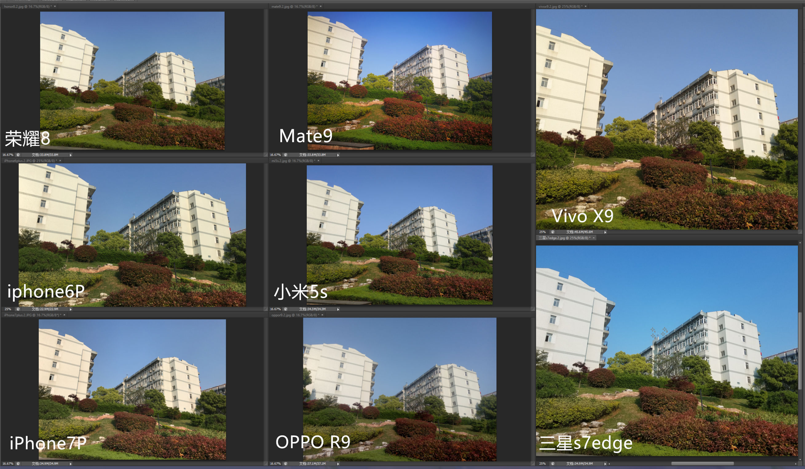 三代机皇拍照对比测试,各大旗舰机拍照对比