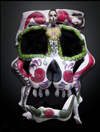 艺术家用自然物制作的作品图片,艺术家用自然的图案变成图谱