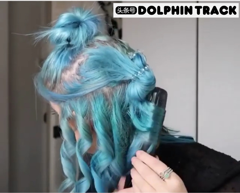 法式珍珠发带短发编发教程,适合中短发的编发ins