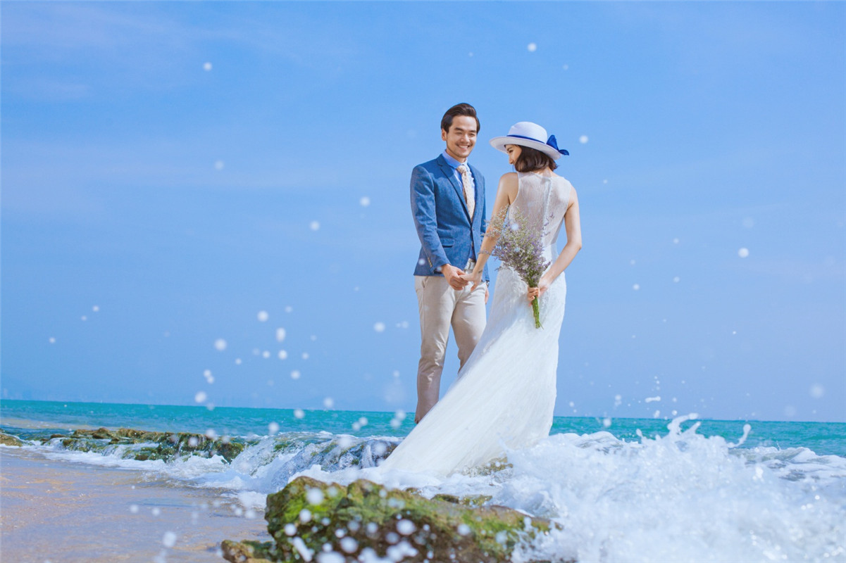 北海婚纱照拍摄风格,北海海边婚纱摄影地点