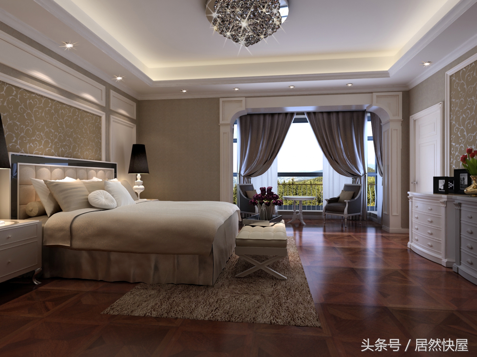 这家业主是蒙古族，格外喜欢石材，看看设计师怎样满足他的需求的