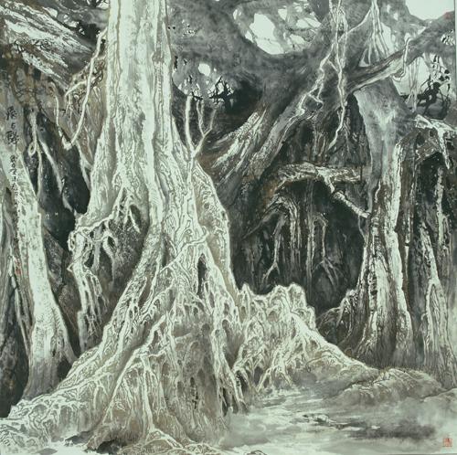 最新曾刚彩墨山水画技法,曾刚彩墨山水技法教学宝典