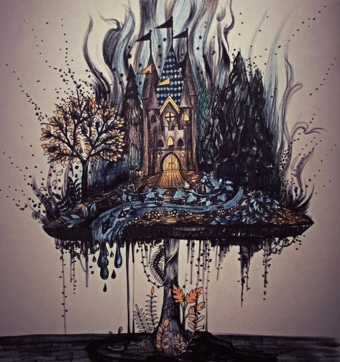 秘密花园2涂色成品,秘密花园涂色详细教程