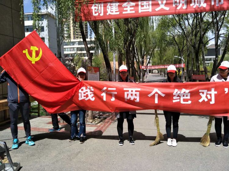 西宁十里铺小学践行*党**员先进性清洁校园做楷模