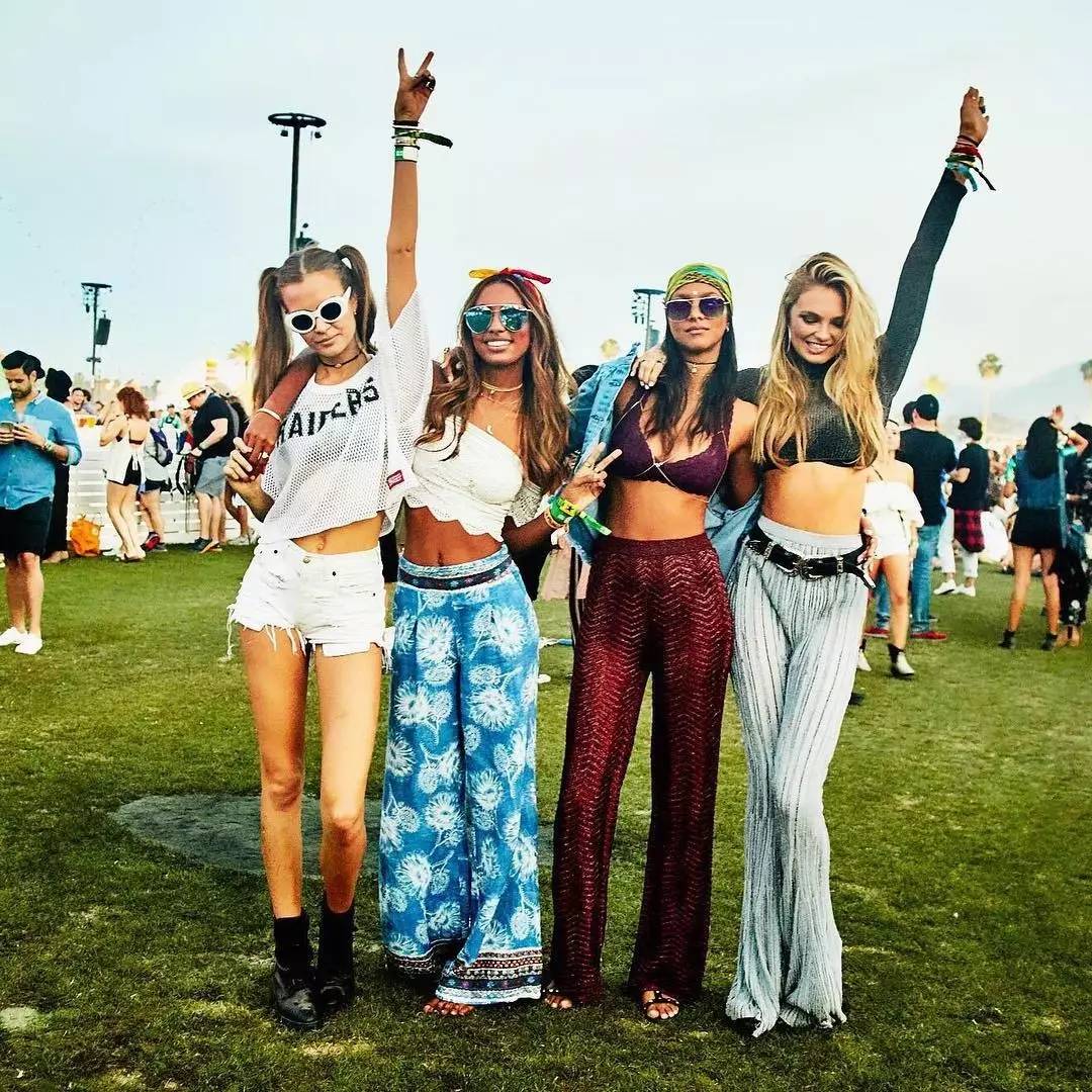 国际音乐节图片,音乐节穿搭元素