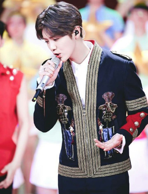 鹿晗舞台勋章,鹿晗在春晚上唱勋章