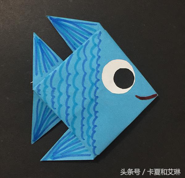 小鱼可以游的手工教程,会游的小鱼手工制作