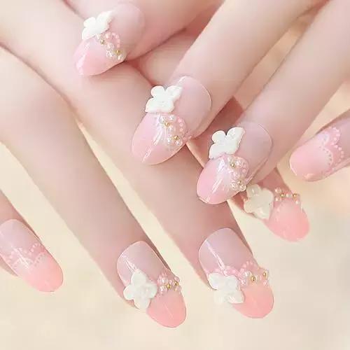 双手美甲贴怎么贴,超长又好看的美甲贴