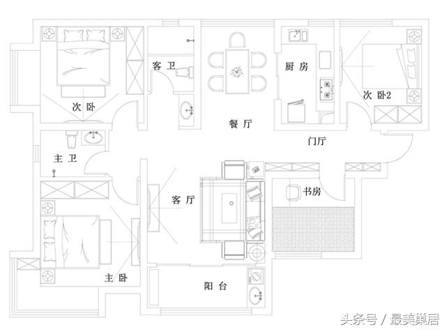 新郑维也纳湖畔三居房,新郑龙湖维也纳湖畔装修效果