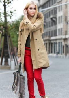 大风衣腰带咋系好看呢女生,春天穿风衣这样系腰带真是美爆了