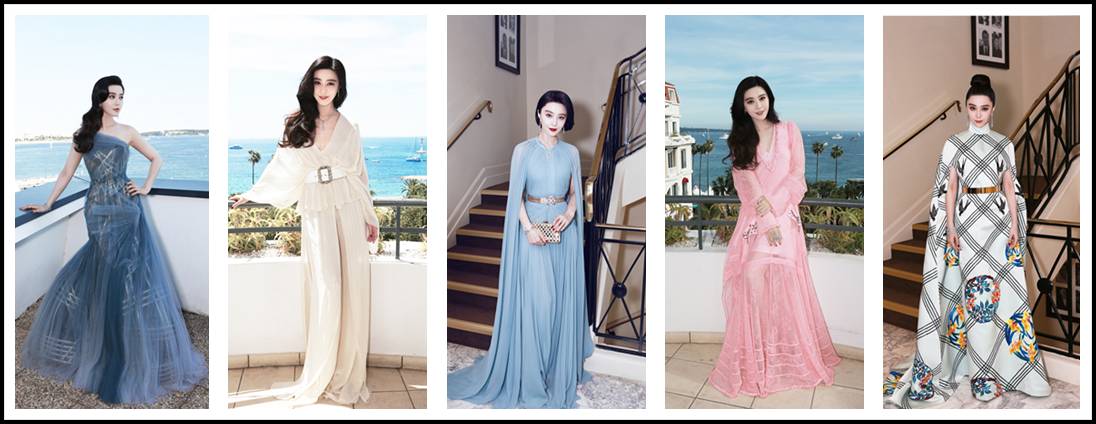 范冰冰踏上戛纳红毯的那一刻,范冰冰最浪漫的戛纳行