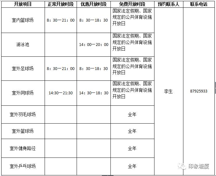 2020塘厦游泳池开放时间,塘厦体育馆最新消息