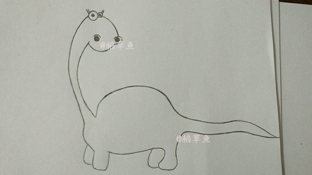 三年级恐龙简笔画带颜色带背景的,南方巨兽龙恐龙简笔画图片大全