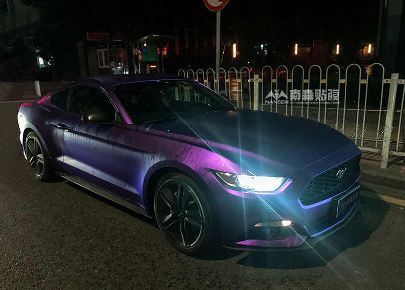 福特野马推荐贴膜颜色,新款福特野马车头贴膜