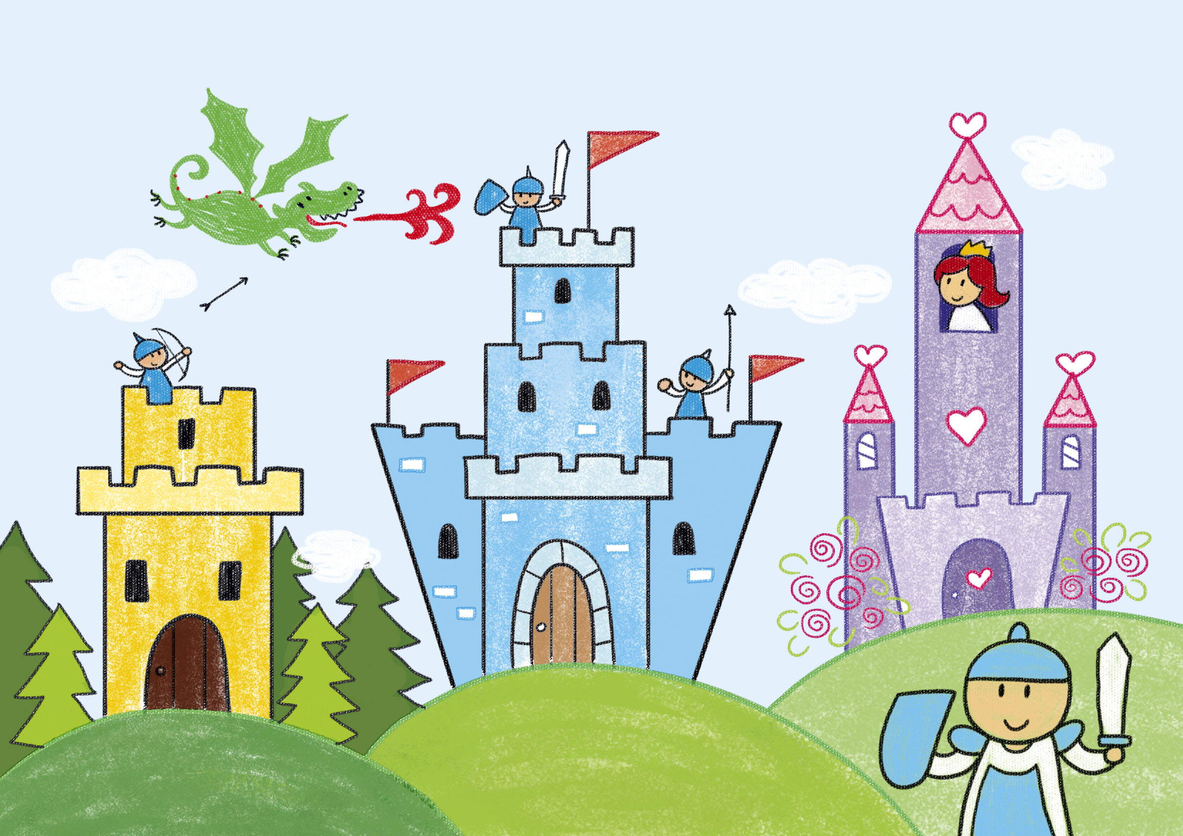 简单的画城堡的方法,画城堡简单漂亮六年级一等奖