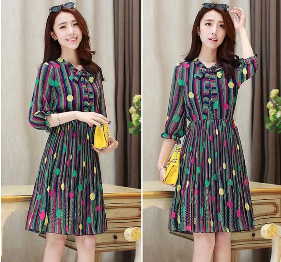 优雅气质高端的连衣裙雪纺,春秋雪纺连衣裙气质高级感轻奢