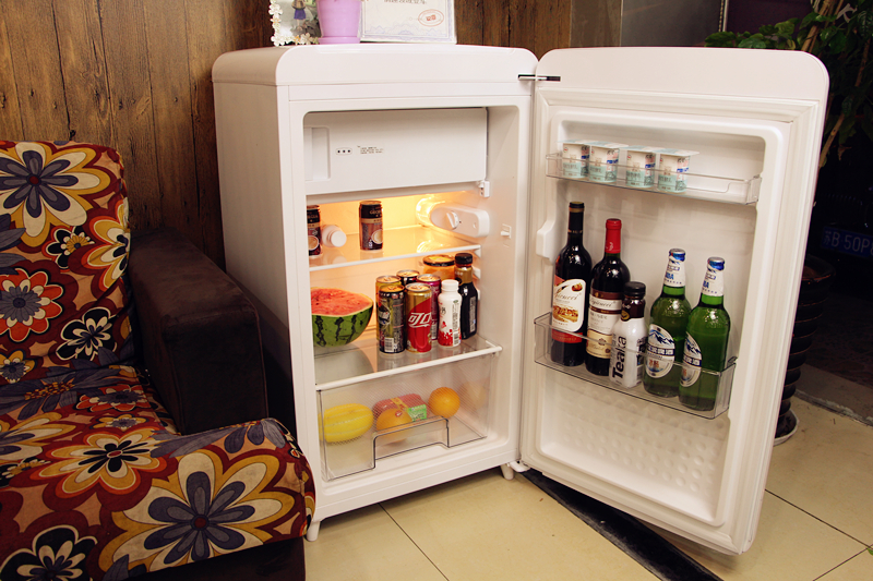 静音复古小冰箱,复古小冰箱双门