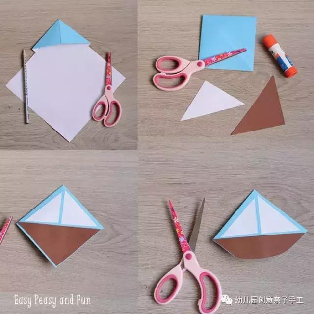类似折法的边角书签,书签折纸制作幼儿园简单好看