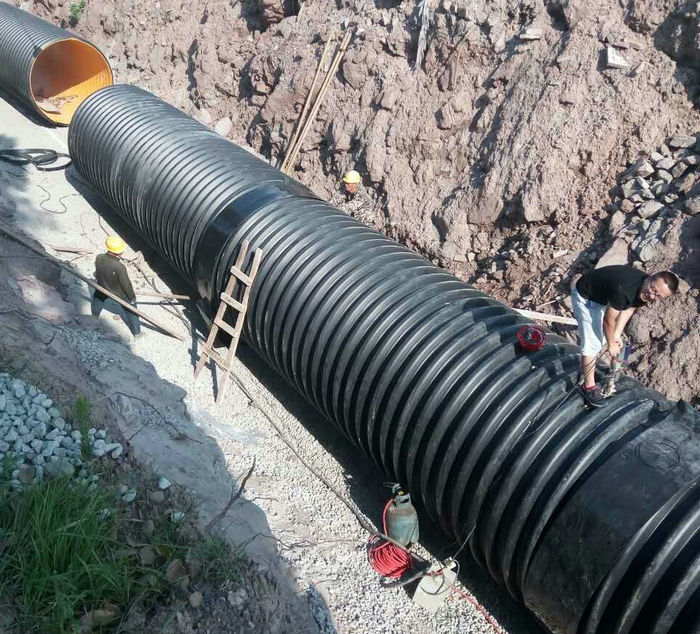 钢带波纹管连接推拉架工具,钢带增强聚乙烯螺旋波纹管接法