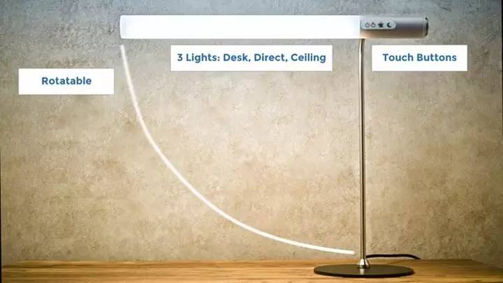 加长办公桌专用台灯充插两用,办公桌简约台灯