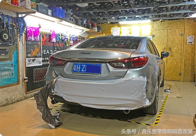 阿特兹音响氛围灯改装,新款阿特兹a柱倒模效果图