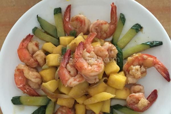 芒果虾仁的家常做法,芒果虾仁