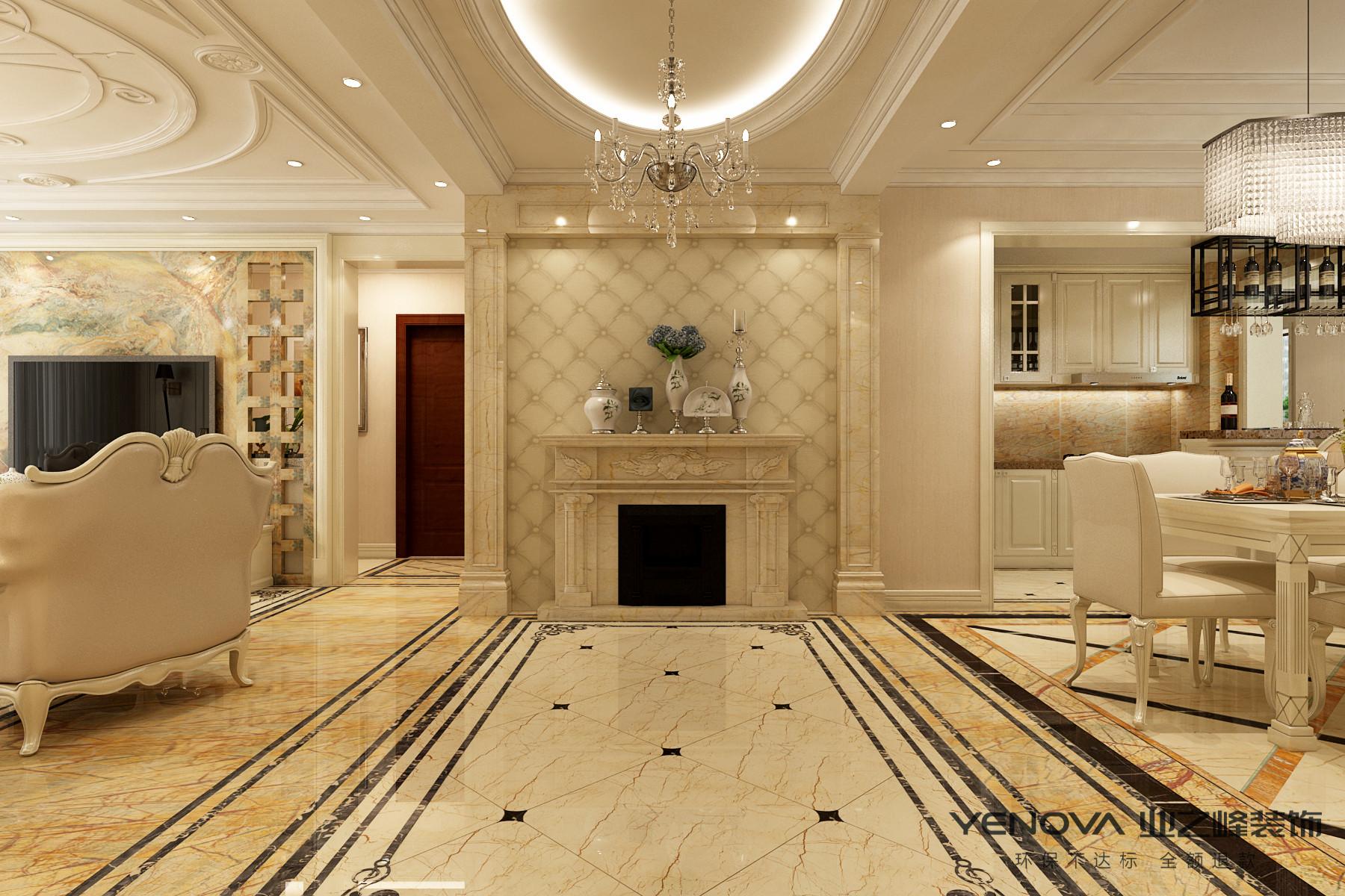 15万装修全屋欧式风格图,8万元60平米装修效果图