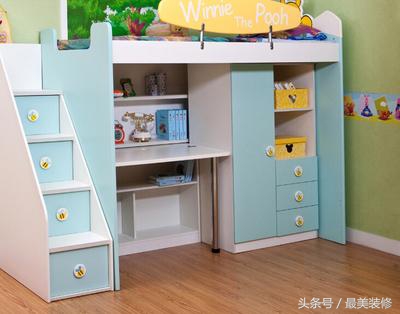 儿童房高低床还是普通床实用,儿童房高低床定制还是买