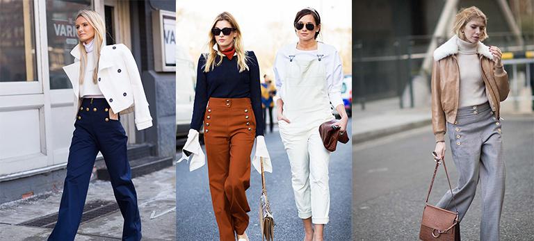 水手裤,水手服夏季穿搭裤子