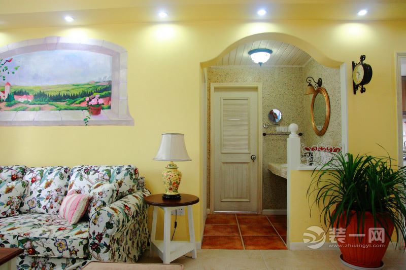 田园家庭装修效果图,田园式家装设计