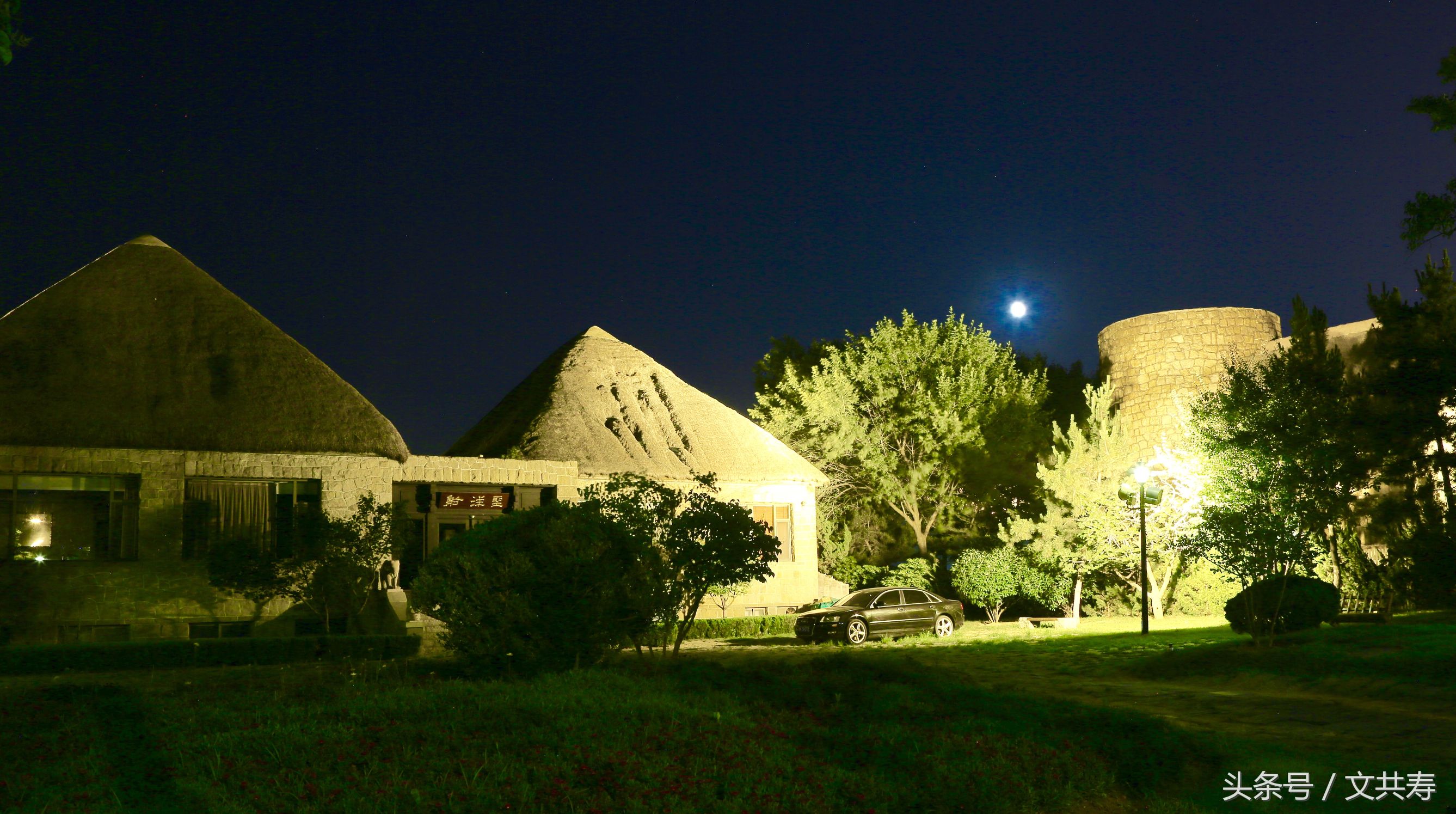威海宛如梦幻的童话世界,威海雪夜风景