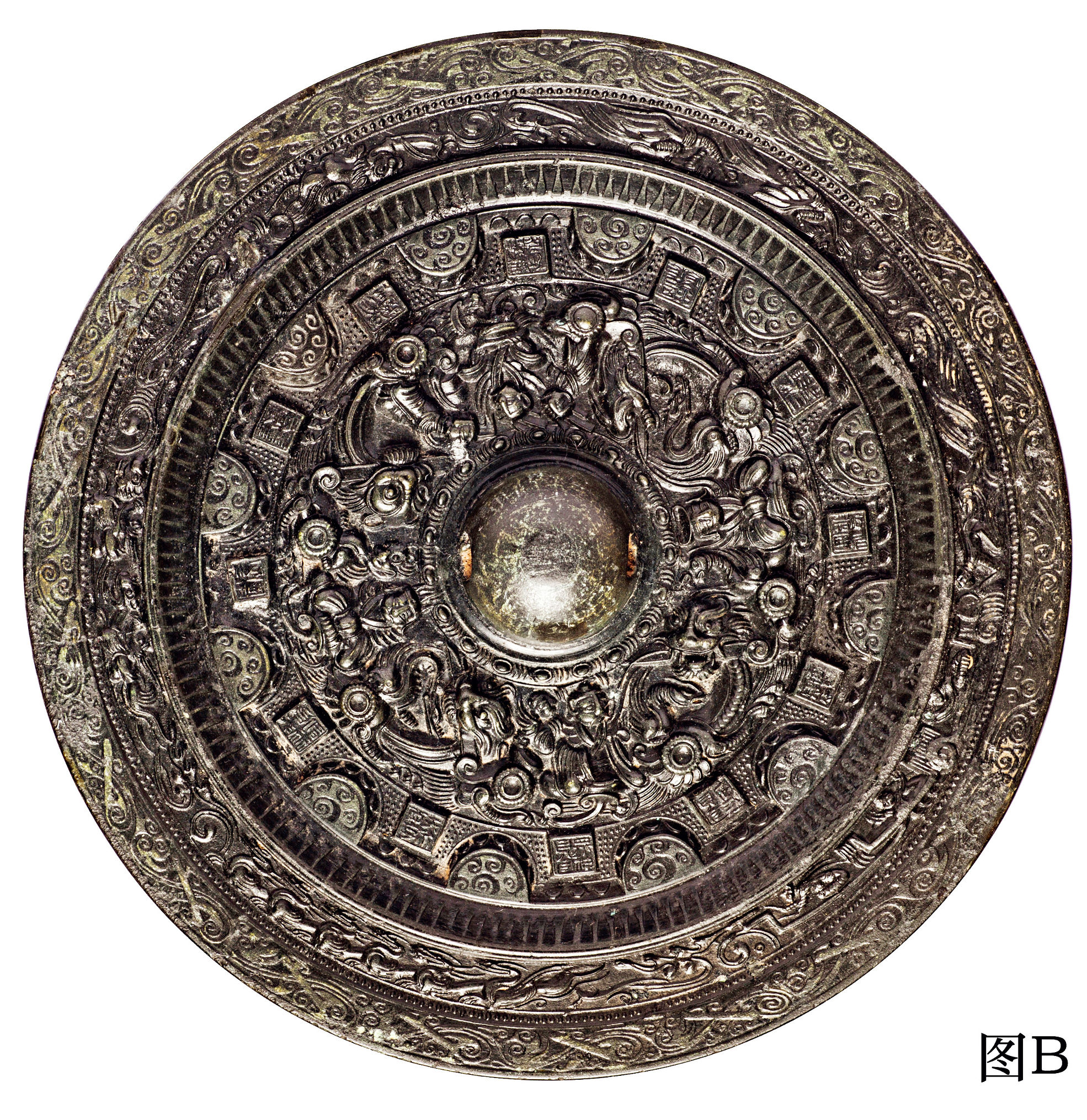 汉代铜镜日月之光,汉代铜镜纹饰大全