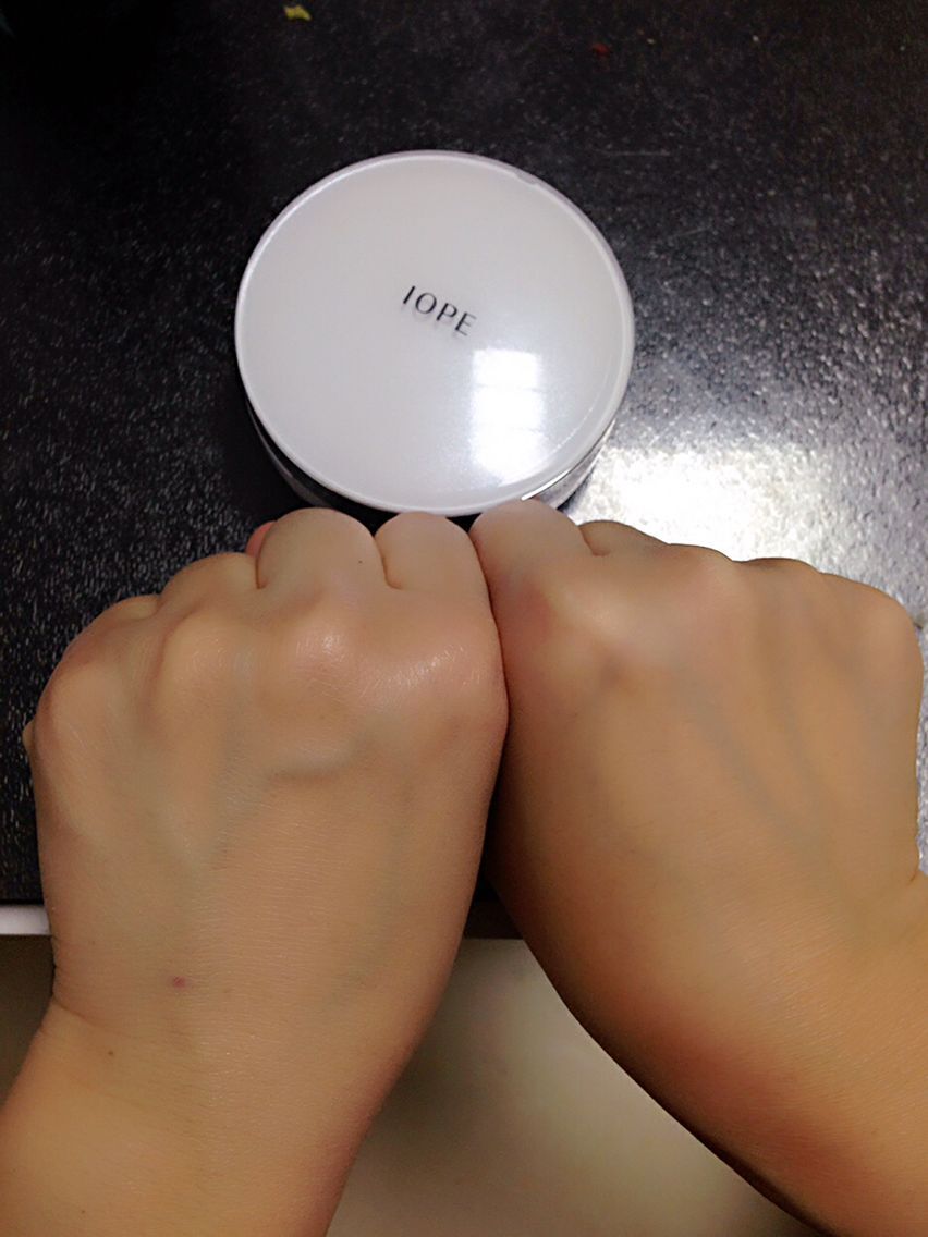 iope气垫自然型和遮瑕型对比,iope气垫遮瑕能力