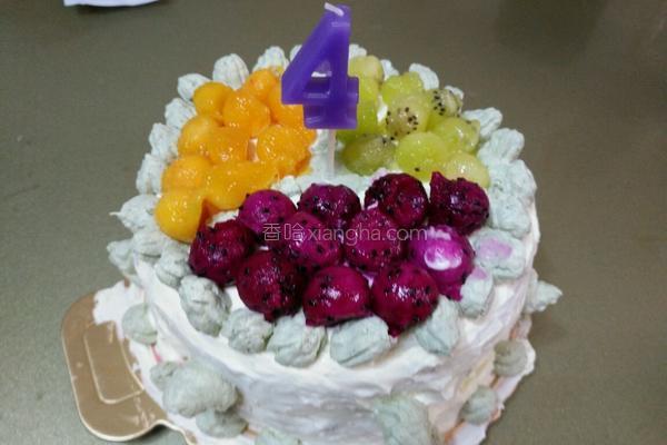 六寸水果奶油蛋糕,六寸水果奶油蛋糕的做法