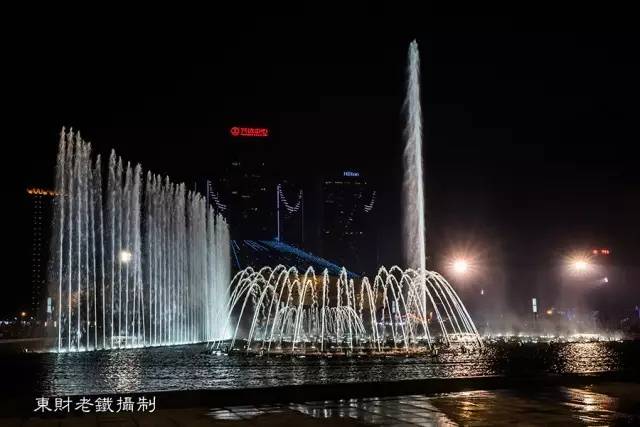大连东港音乐喷泉图片高清,大雁塔音乐喷泉水舞光影