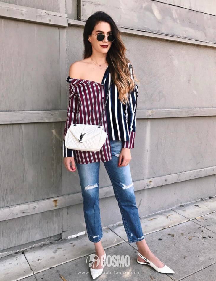 简单大方时尚白衬衫,时髦花边白衬衫