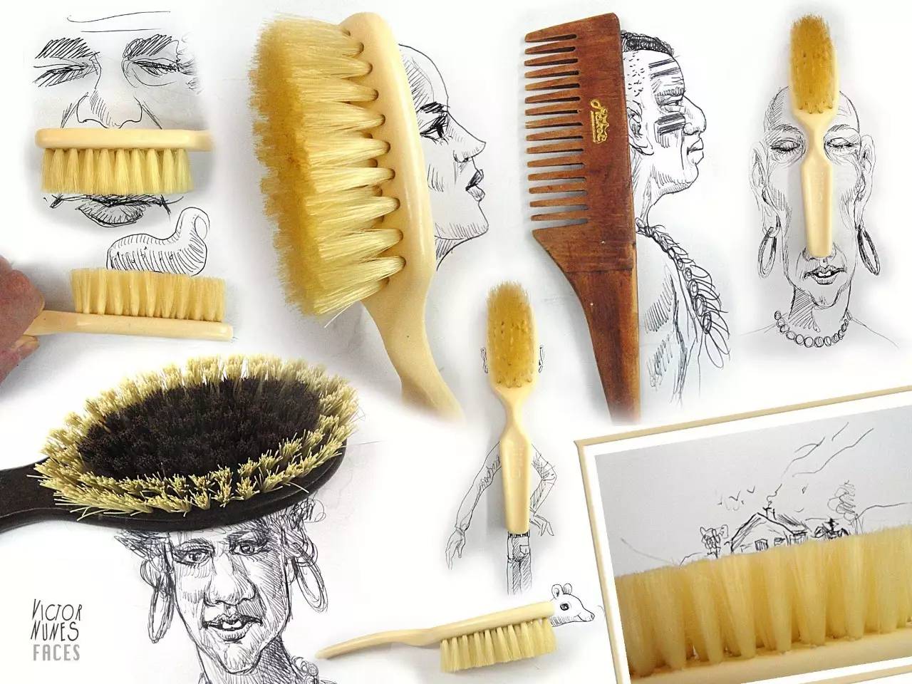 100幅治愈系铅笔小插画,铅笔创意插画