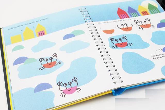 「原版补团」高颜值进*爆口**品:Usborne贴纸书+手指画套装BQ问答卡