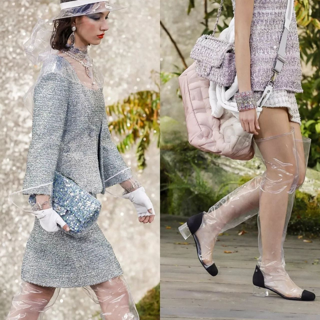 叹为观止！香奈儿把瀑布搬到了大皇宫！猜猜刘雯最近朋友圈发了什么？