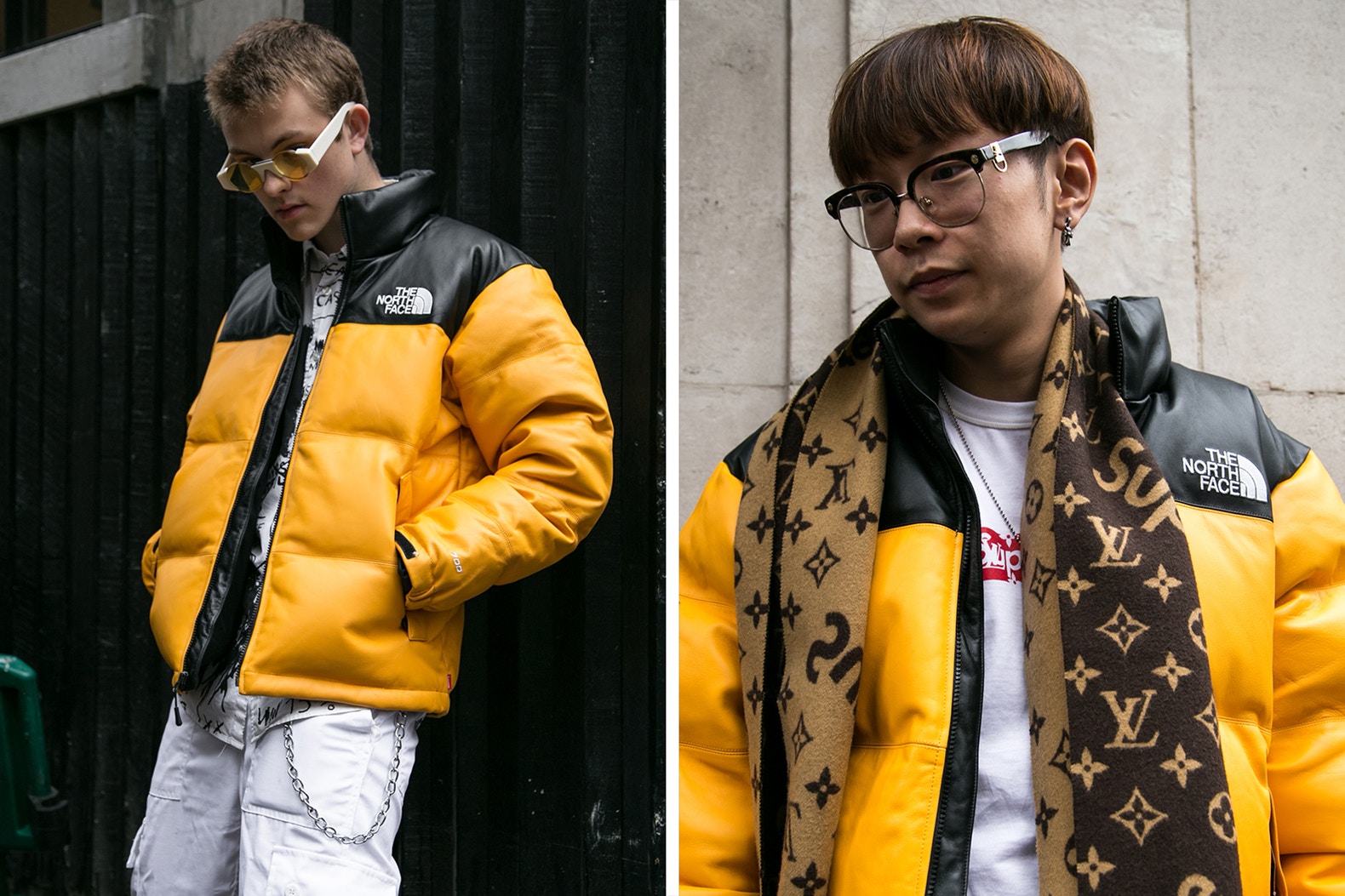 supremexthenorthface开箱,supremexthenorthface联名bleached